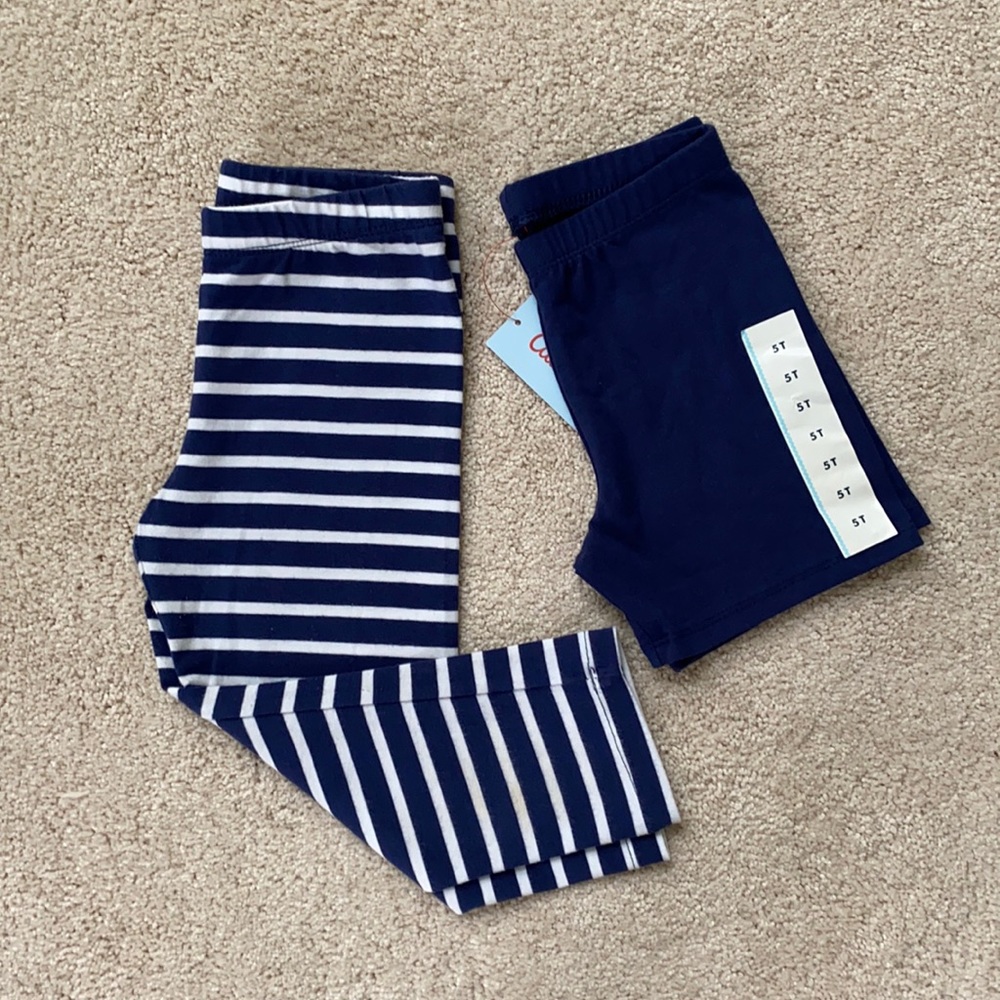 Gymboree Cat & Jack | Navy White Shorts Capris Bundle | 5